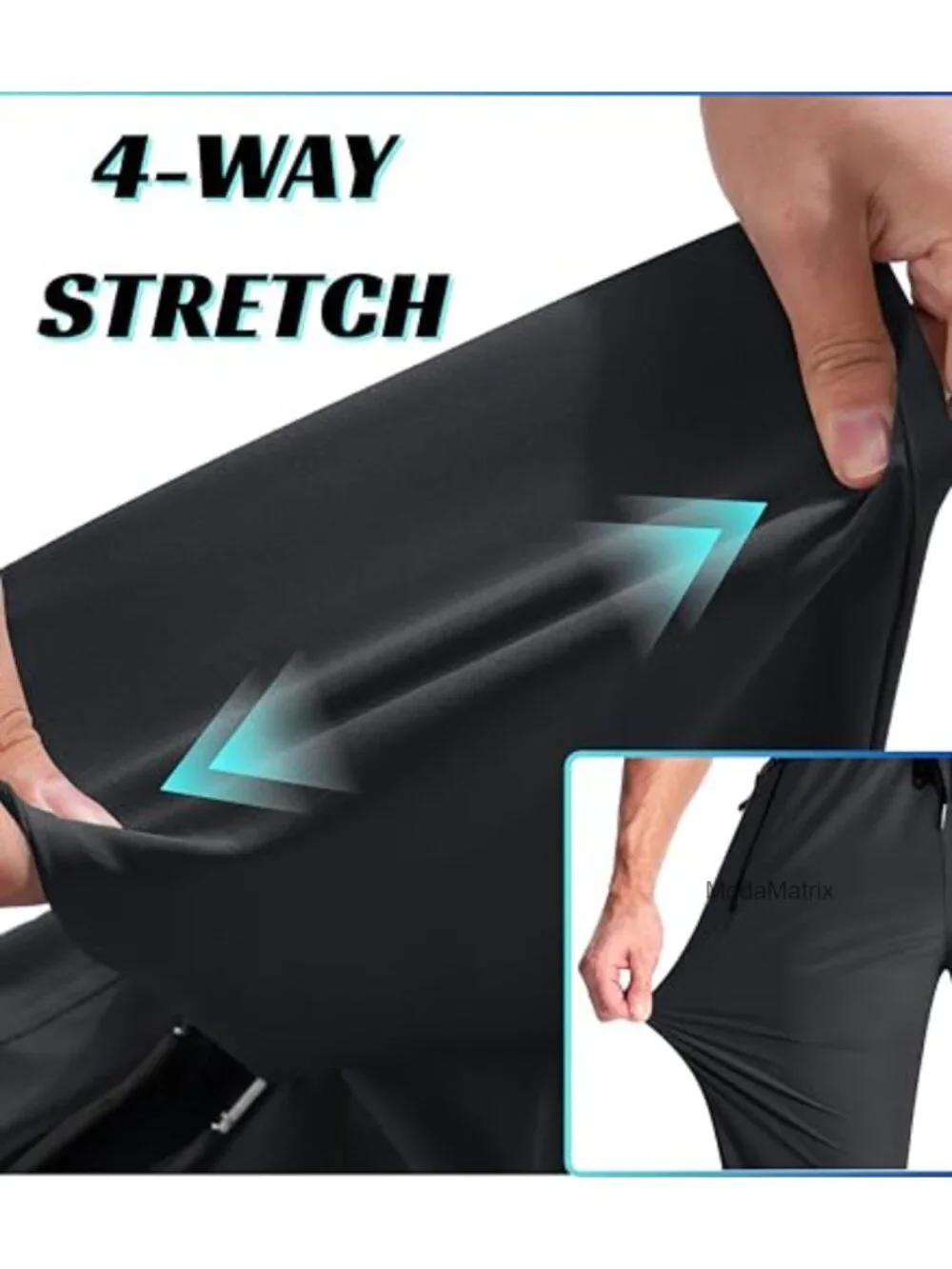 Quick Dry Stretch Joggers with Zipper Pockets for Men Athletic Track Pants